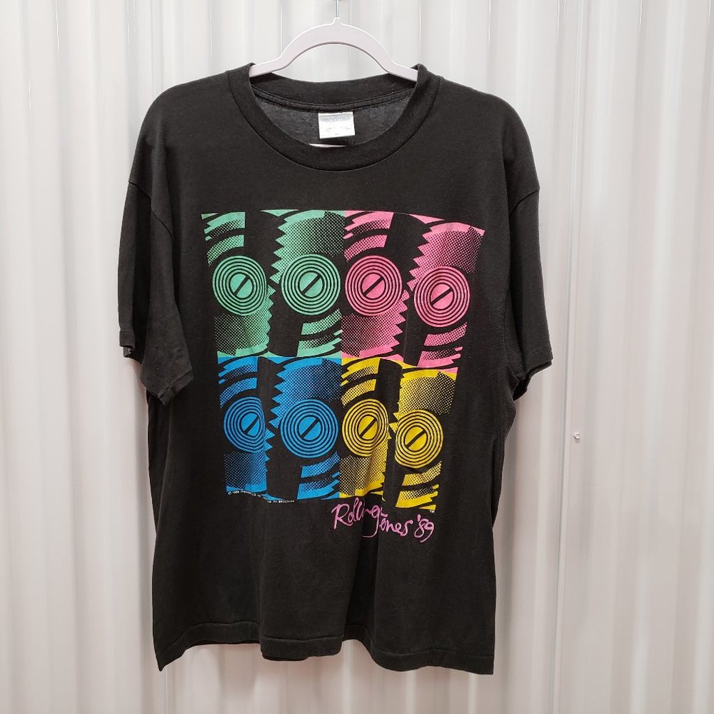 Vtg Brockum Rolling Stones '89 Tour T-Shirt Sz XL